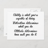 能力動機づけ姿勢 ポストカード (正面/裏面)