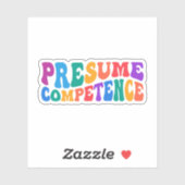 能力、自閉症意識、特殊Edを推定 シール (シート)