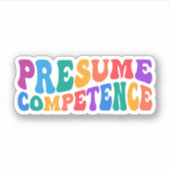 能力、自閉症意識、特殊Edを推定 シール (正面)