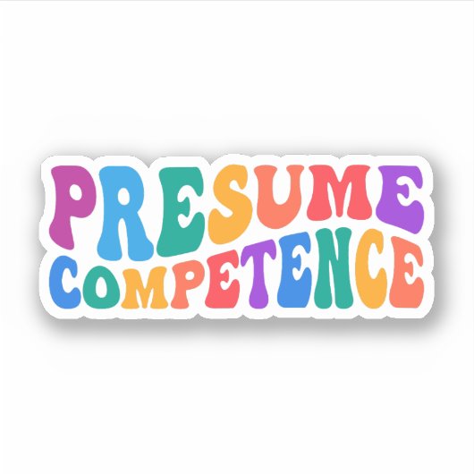 能力、自閉症意識、特殊Edを推定 シール (正面)