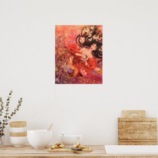 能日本の面ファンタジーポスター ポスター (キッチン)