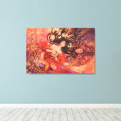 能日本の面ファンタジー キャンバスプリント (インサイチュ (ウッドフロア))