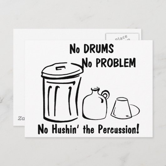 能普信の打楽器 ポストカード (正面/裏面)