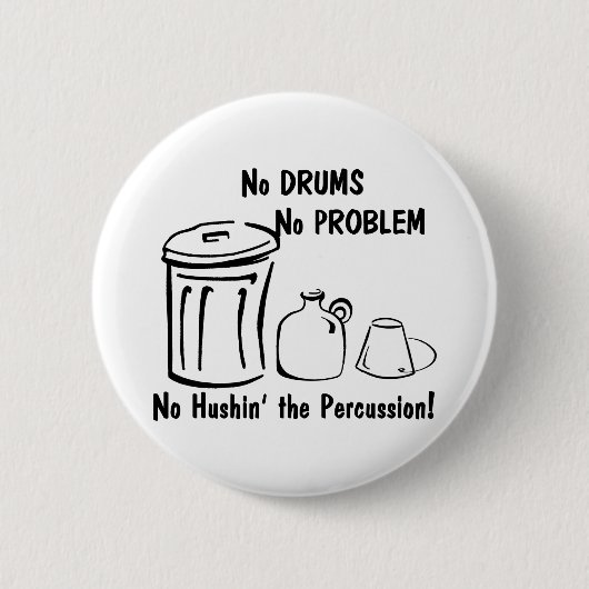 能普信の打楽器 缶バッジ (正面)