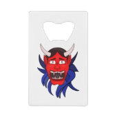 能楽堂日本の般若 クレジットカード栓抜き (正面)