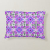 能衣の桃色と青日本のの瓦 アクセントクッション (裏面)