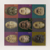 能面集 ジグソーパズル (横)