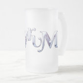 脂漏液文字 フロストグラスビールジョッキ (正面右)