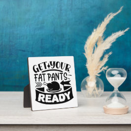 脂肪おもしろいパンツ感謝表示プラーク フォトプラーク