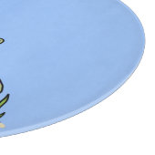 脂肪おもしろい空腹のグリーンフィッシュ魚釣り漫画 カッティングボード (角)