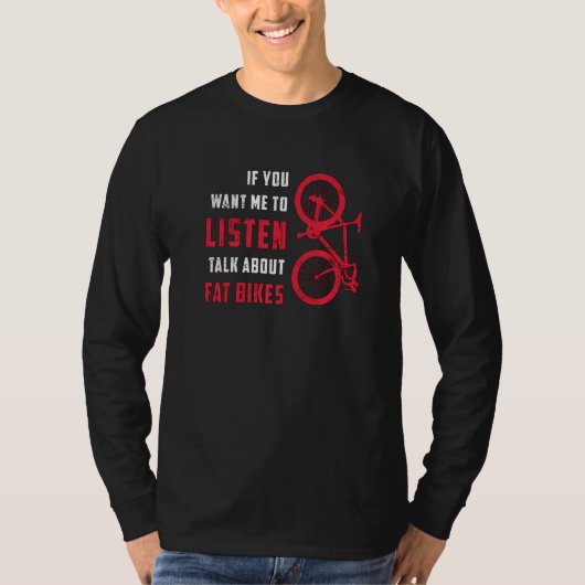 脂肪のバイク聞スの話Fat Bike Tires Fat Bik Tシャツ (正面)