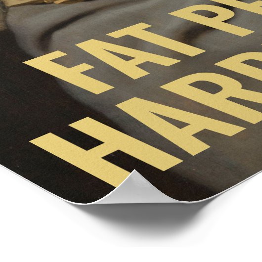 脂肪の人々は誘拐するのが難しい – おもしろい引用文 ポスター (角)