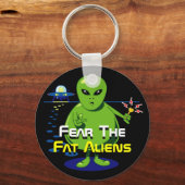 脂肪エイリアン侵入 キーホルダー (正面)