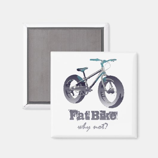 脂肪バイクなぜ脂肪やる気を起こさせるバイクと引用文しない マグネット (正面/裏面)