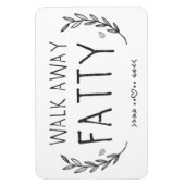 脂肪冷遠くに蔵庫 マグネット (縦)