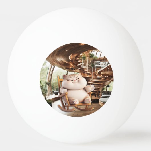 脂肪分と生臭いコーヒー時間 卓球ボール (正面)