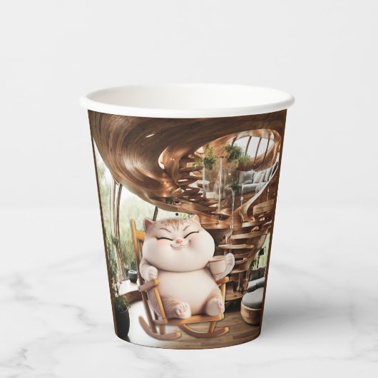 脂肪分と生臭いコーヒー時間 紙コップ (正面)