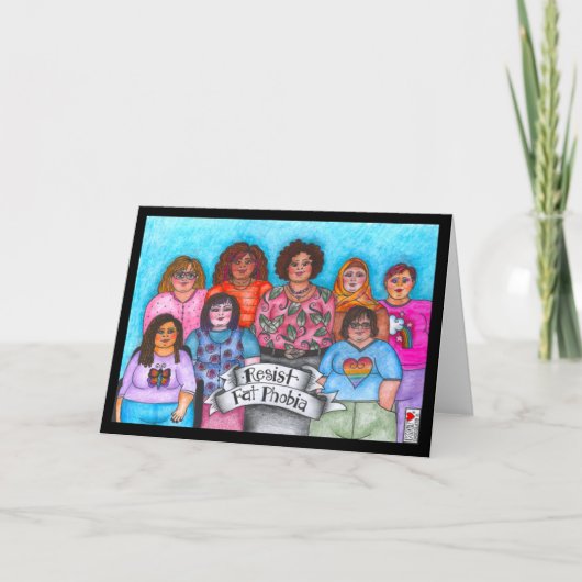 脂肪恐怖症カードに抵抗する カード (正面)