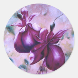 脂肪明るい赤紫色シール ラウンドシール