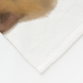 脂肪柴犬の毛布 フリースブランケット (角)