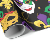 脂肪火曜マルディグラスカーニバル ラッピングペーパー (ロールコーナー)