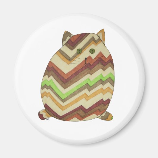 脂肪猫マグネット マグネット (正面)