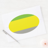 脂肪肝プライド 楕円形シール (封筒)