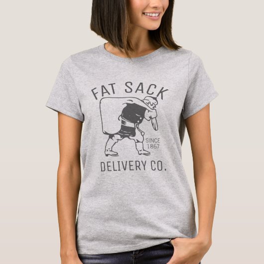 脂肪袋の配送 Tシャツ (正面)