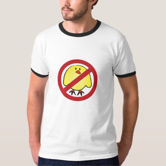 脂肪質のひよこ無し! Tシャツ (正面)