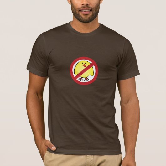 脂肪質のひよこ無し! Tシャツ (正面)