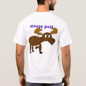 脂肪質のアメリカヘラジカ Tシャツ (裏面)