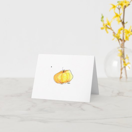 脂肪質のカボチャ カード (黄色い花)