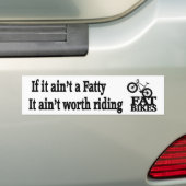 脂肪質のバイクのバンパーステッカー バンパーステッカー (車上)