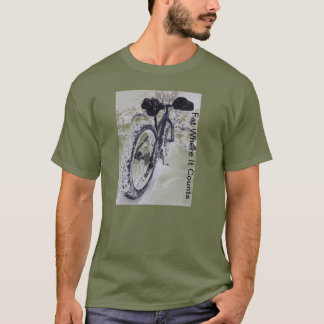脂肪質のバイクのマウンテンバイクのTシャツ Tシャツ