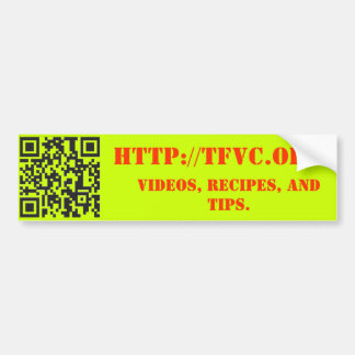 脂肪質のビーガンのシェフの昇進のステッカー バンパーステッカー