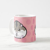 脂肪質のロシアのな小型ハムスター コーヒーマグカップ (正面左)