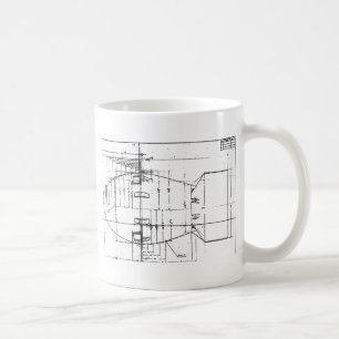 脂肪質の人の原爆 コーヒーマグカップ