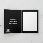 脂肪質の外国の侵入のバースデー・カード カード (内部)