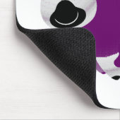 脂肪質の紫色牛黒の鼻 マウスパッド (コーナー)