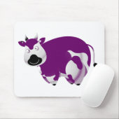 脂肪質の紫色牛黒の鼻 マウスパッド (マウス)