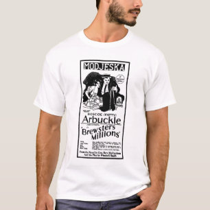 脂肪質のArbuckle 1921のフィルム広告お金 Tシャツ