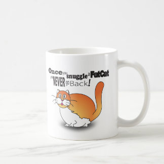 脂肪質猫に寄添えば決して戻りません! コーヒーマグカップ