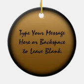 脂肪質猫のオーナメントパーソナライズな猫の装飾のギフト セラミックオーナメント (裏面)