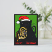 脂肪質猫のニュー・オーリンズのメリークリスマス2017年 シーズンポストカード (スタンド正面)