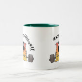 脂肪質猫の重量の上昇 ツートーンマグカップ (中央)
