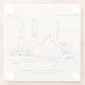 脂肪質猫 ガラスコースター (裏面)