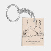 脂肪質猫 キーホルダー (正面左)