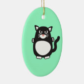 脂肪質猫 セラミックオーナメント (右)