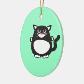 脂肪質猫 セラミックオーナメント (左)