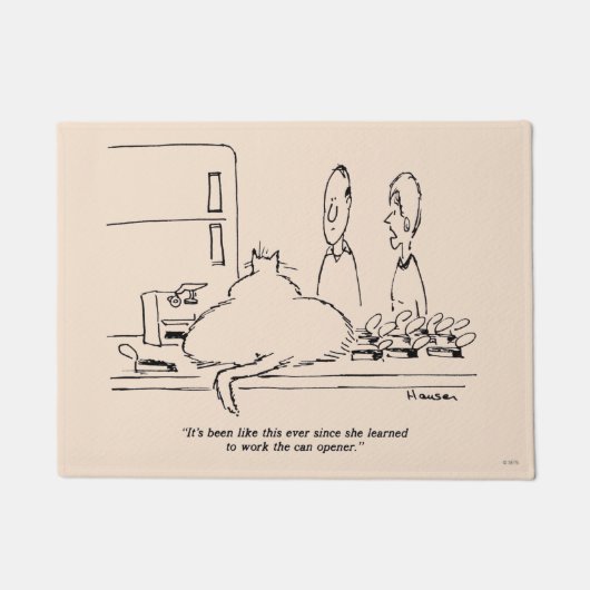 脂肪質猫 ドアマット (正面)